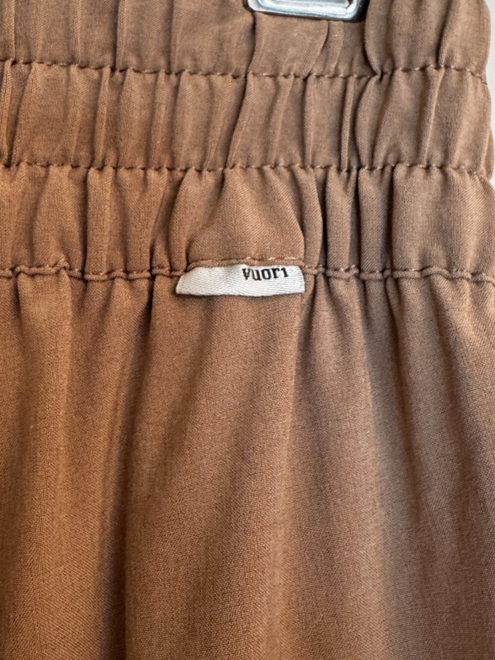 Vuori Womens Villa Wide Leg Pants Sorrel Brown Lightweight Stretch Size XS - Picture 10 of 16